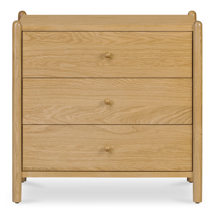 Billy - 3 Drawer Nightstand - Natural