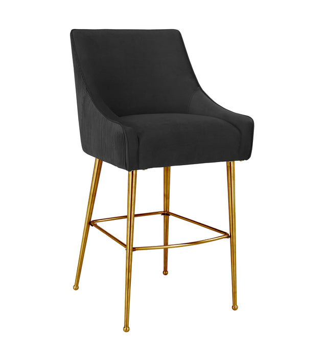 Beatrix - Pleated Velvet Stool