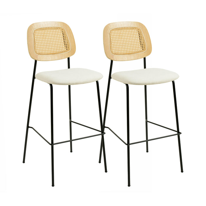 Anais - Rattan Counter Stool (Set of 2) - Natural