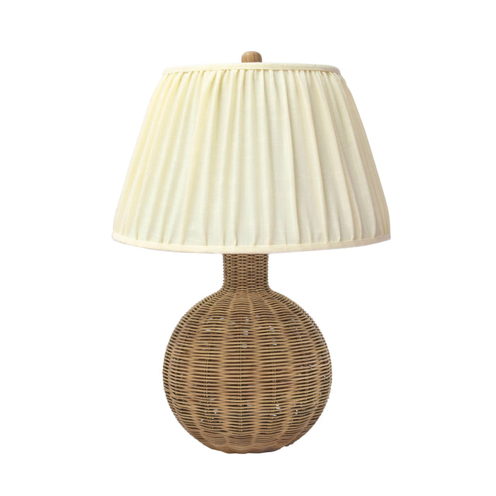 Pallora - Rattan Table Lamp - Cream & Natural