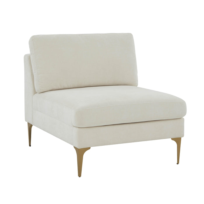 Serena - Velvet Armless Chair