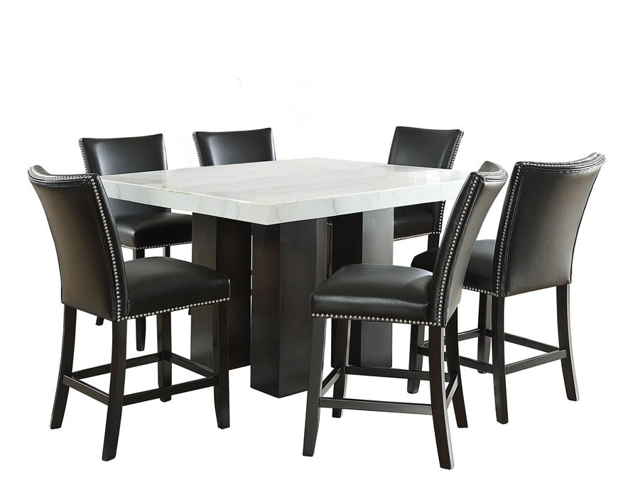 Camila - Square Counter Dining Set - White Top