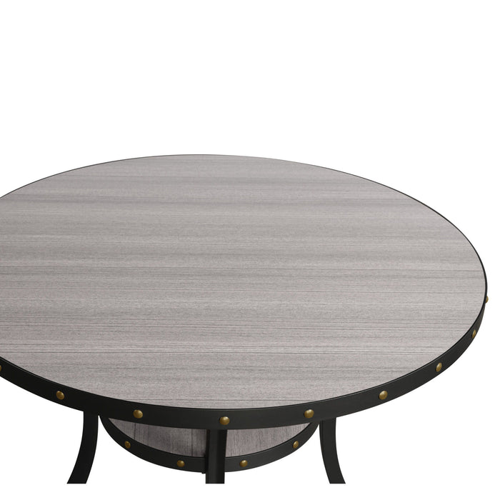 Crispin - Round Dining Table - Gray