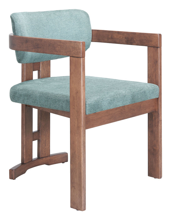 Poly - Dining Chair - Moss Gray & Walnut