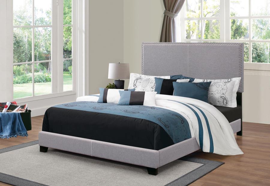 Boyd - Upholstered Bed with Nailhead Trim