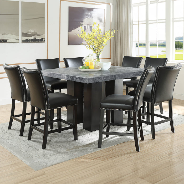 Camila - Square Counter Dining Set - Gray Top