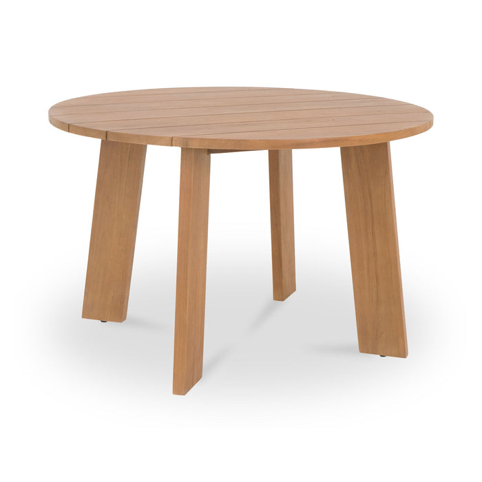 Delta - Round Outdoor Dining Table - Natural