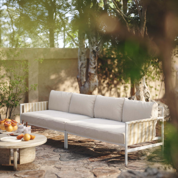 Dunes Outdoor 110" Sofa - Cream