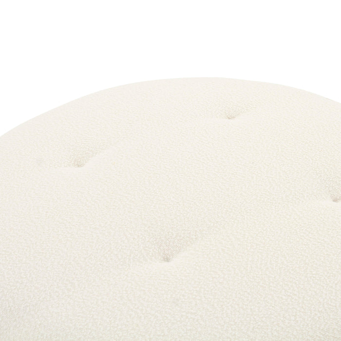 Fickle - Swivel Ottoman - Cream