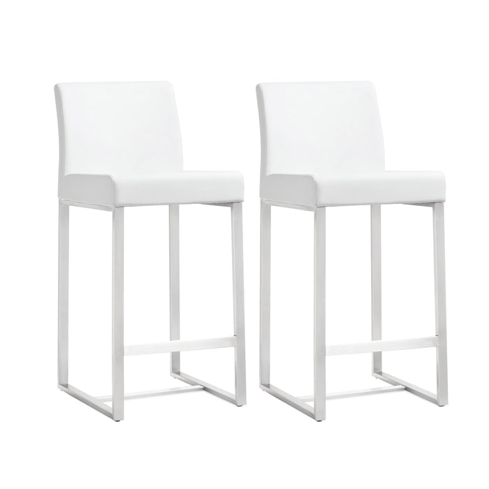 Denmark - Stainless Steel Counter Stool (Set of 2)