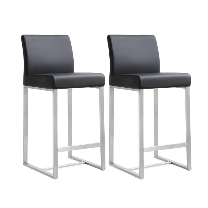 Denmark - Stainless Steel Counter Stool (Set of 2)