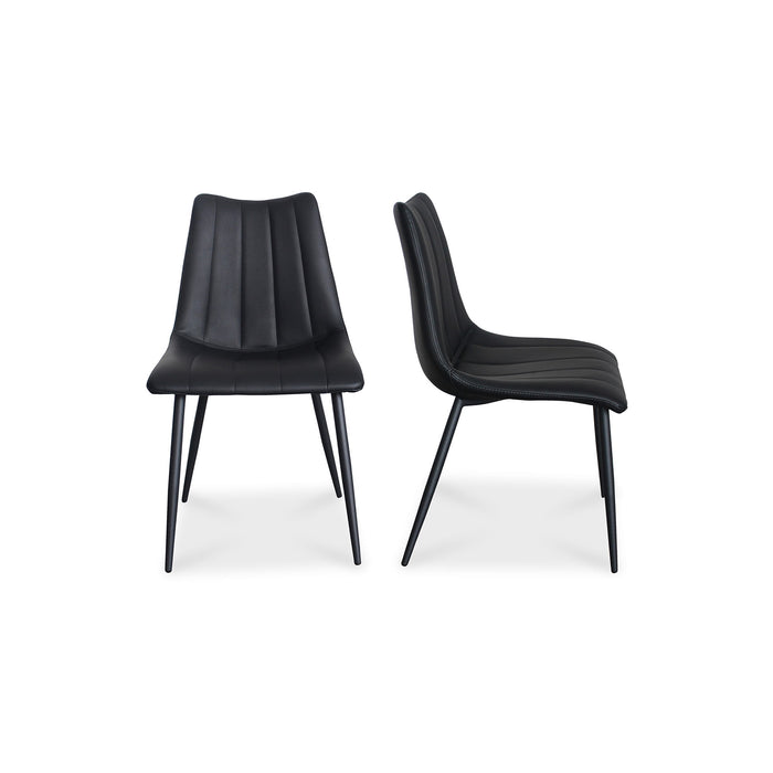 Alibi - Dining Chair Chair (Set of 2) - Matte Black