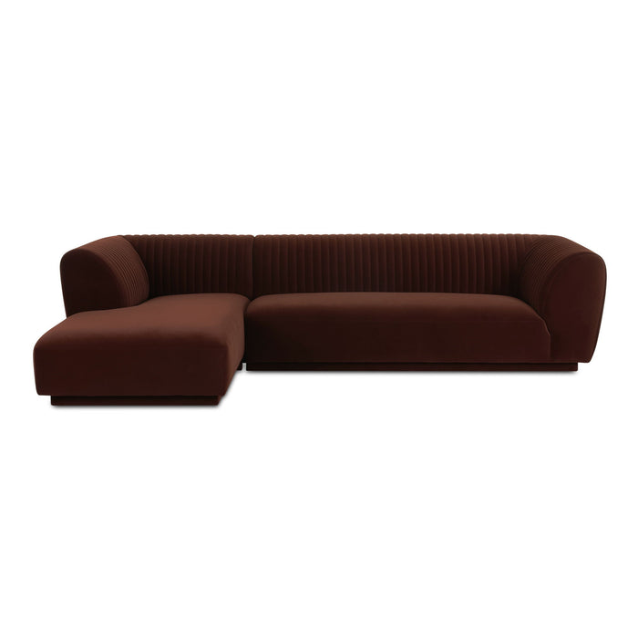 Zandro - Sectional Left - Dark Brown