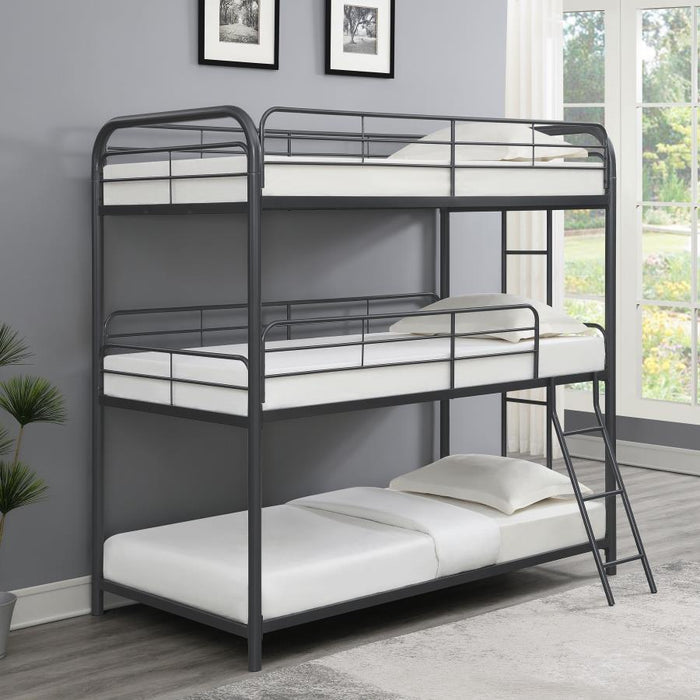 Garner - Triple Bunk Bed With Ladder