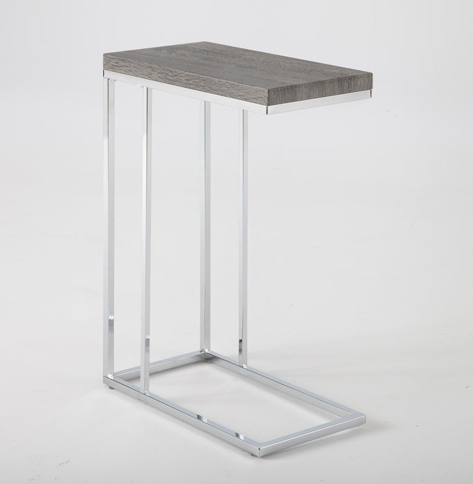 Lucia - Chairside End Table - Gray Top