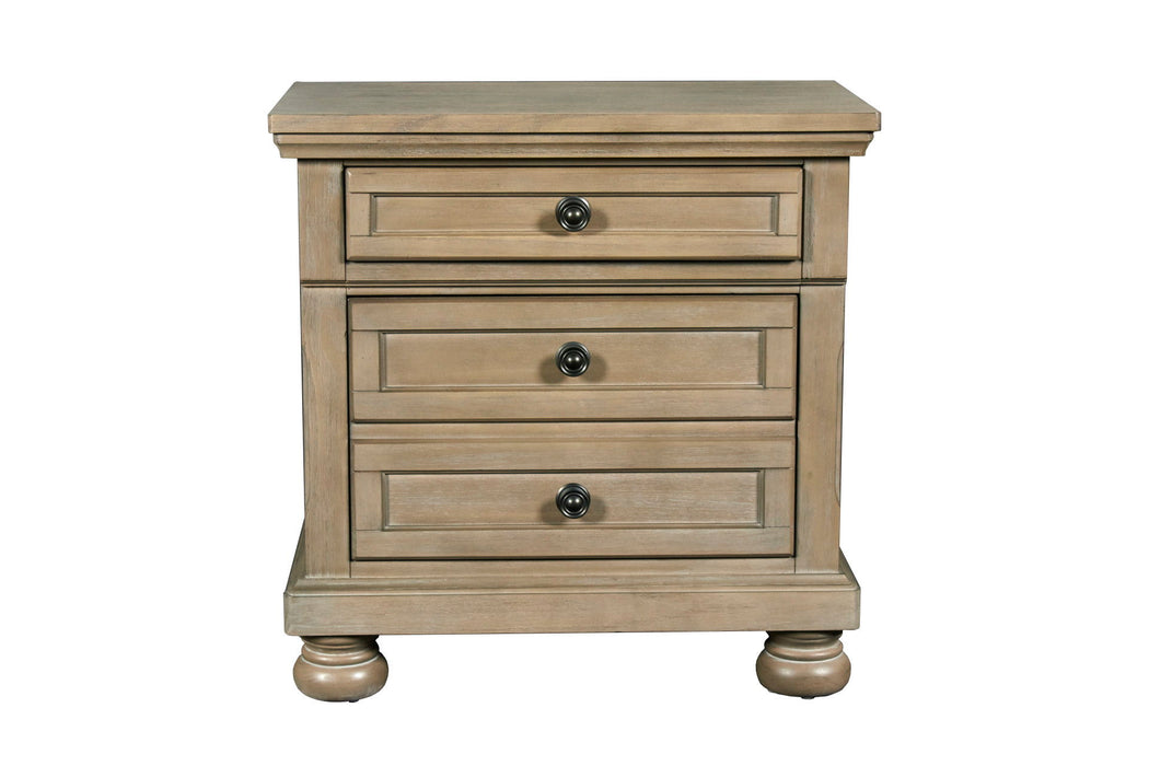 Allegra - Nightstand - Pewter