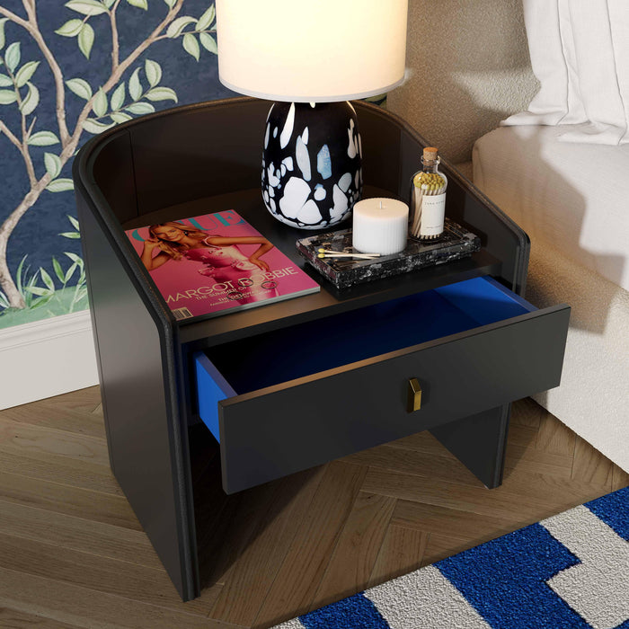 Collins - Lacquer Nightstand - Black