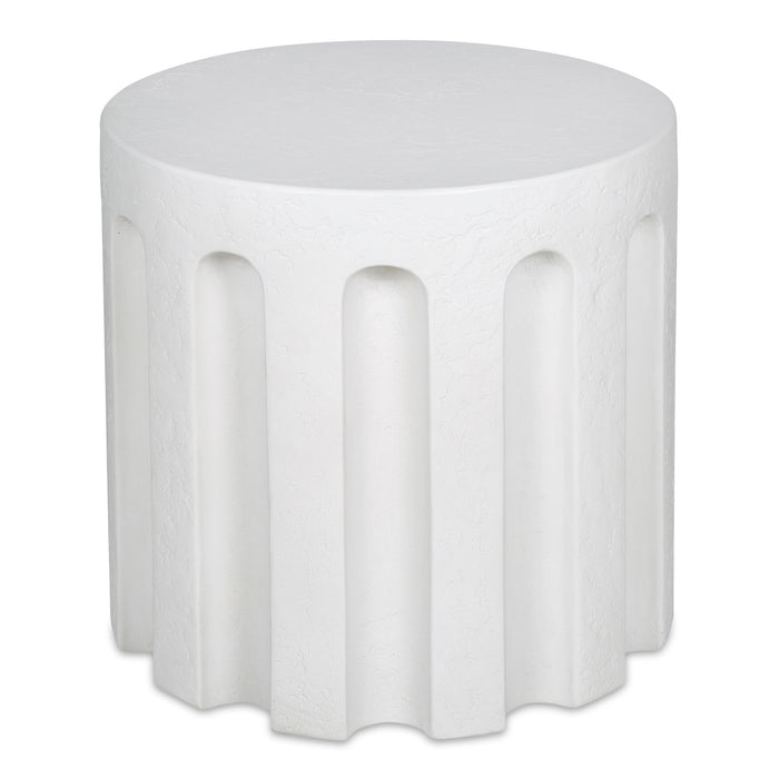 Eris - Outdoor Accent Table - White