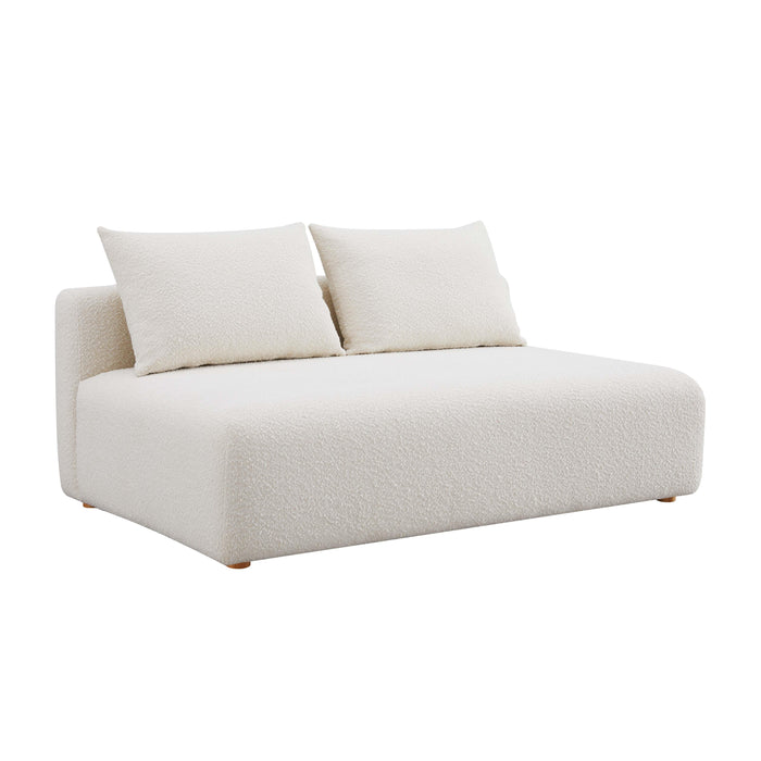 Hangover - Boucle Modular Loveseat - Cream