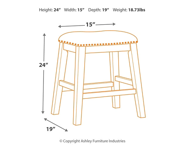 Ashley Express - Caitbrook Upholstered Stool (2/CN)