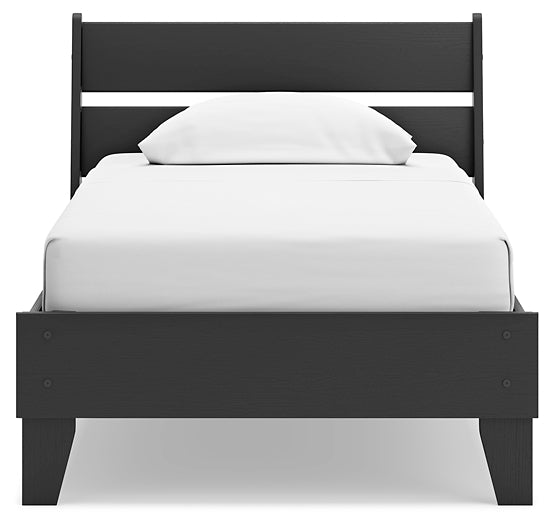 Ashley Express - Socalle Twin Panel Platform Bed with Dresser, Chest and Nightstand