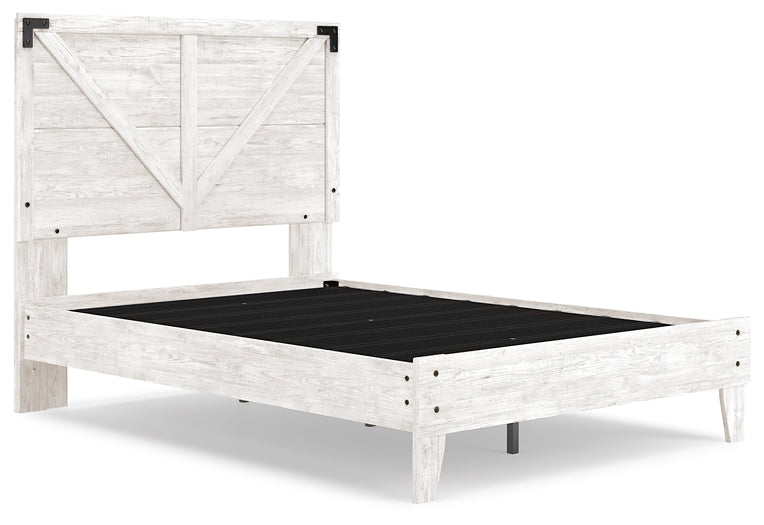 Ashley Express - Shawburn Full Platform Bed with Dresser and 2 Nightstands