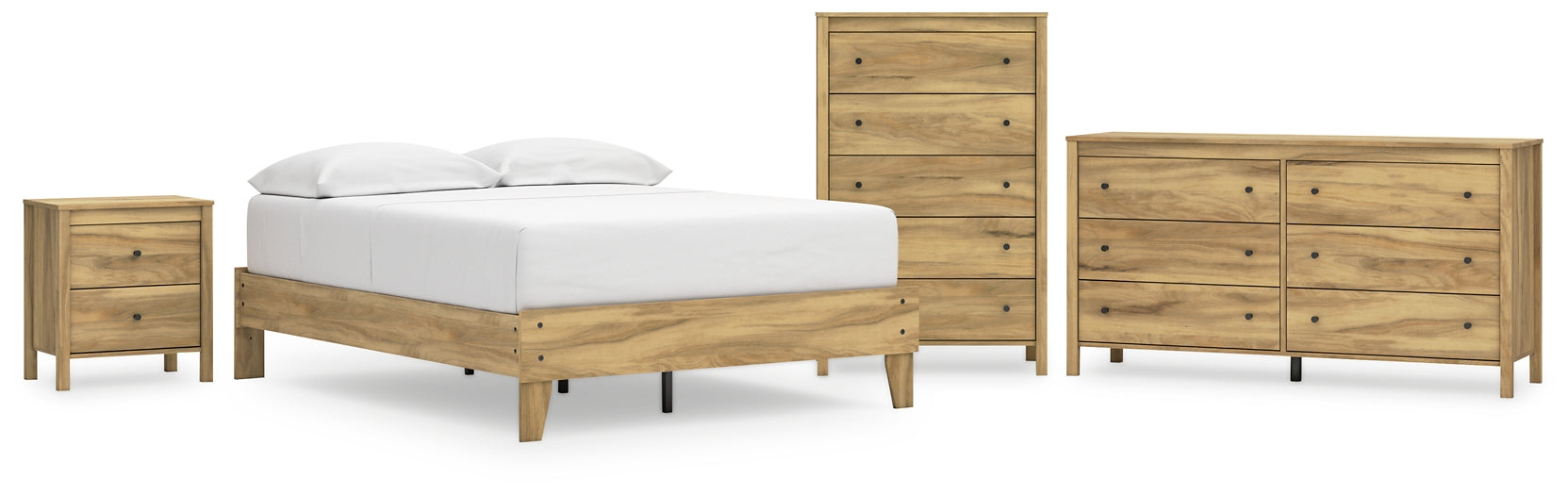 Ashley Express - Bermacy Full Platform Bed with Dresser, Chest and Nightstand