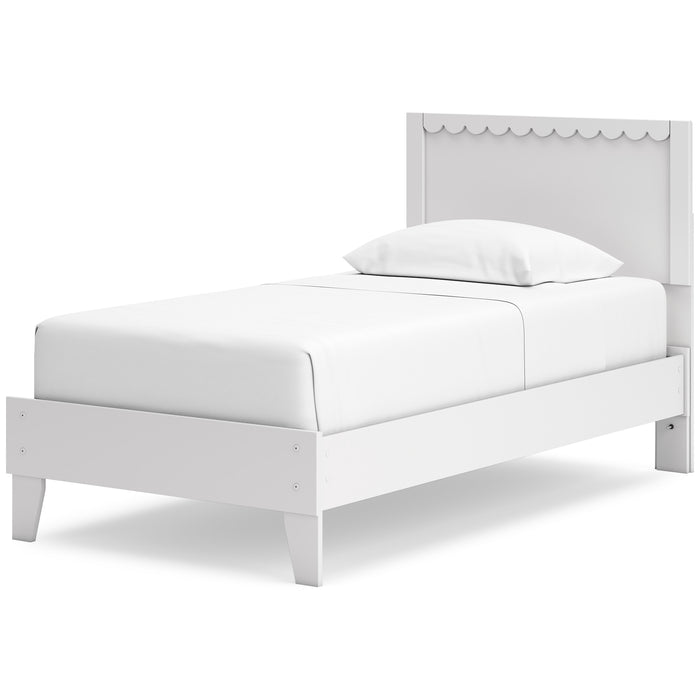 Ashley Express - Hallityn Twin Panel Platform Bed with Dresser, Chest and Nightstand