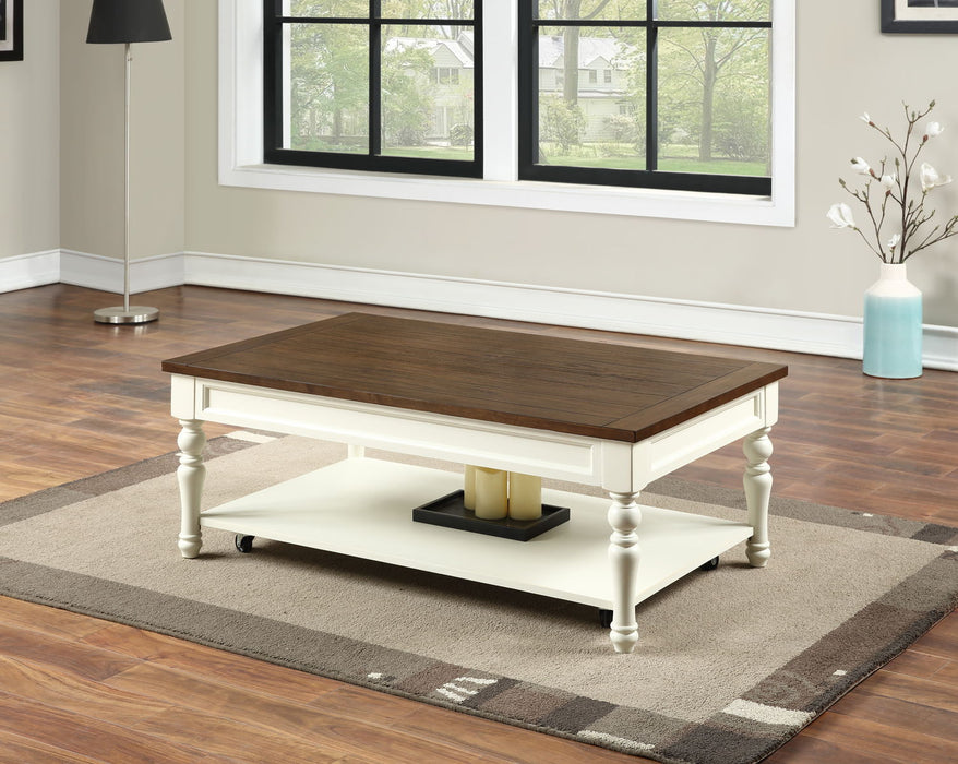 Joanna - 3 Piece Table Set (2 End & Coffee Tables) - White