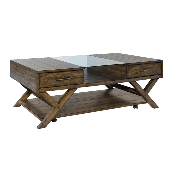 Lennox - Display Cocktail Table - Dark Brown