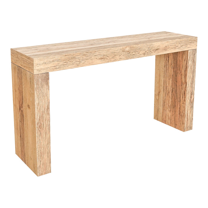 Evander - Console Table Aged Oak - Light Brown