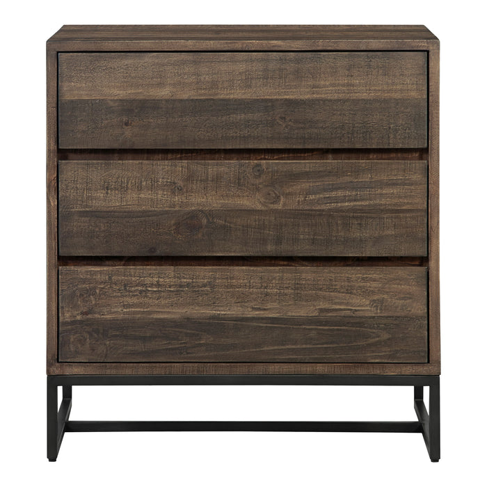 Elena - 3 Drawer Chest - Brown