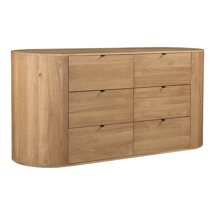 Theo - 6 Drawer Dresser - Light Brown