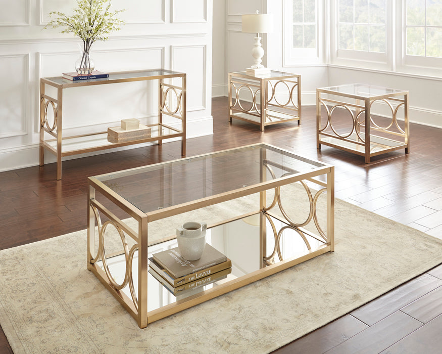 Olympia - End Table - Gold