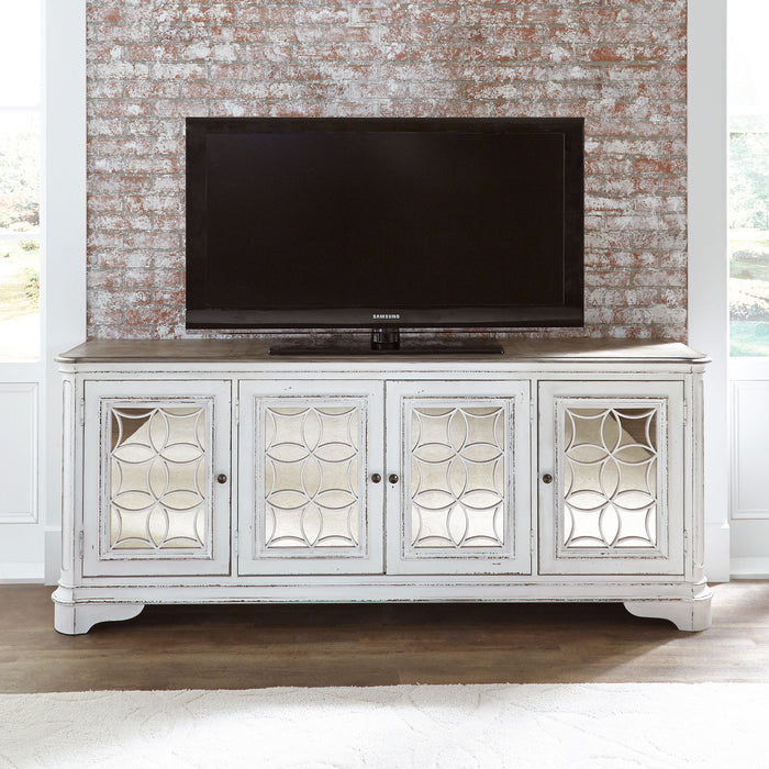 Magnolia Manor - 4 Doors TV Console - White