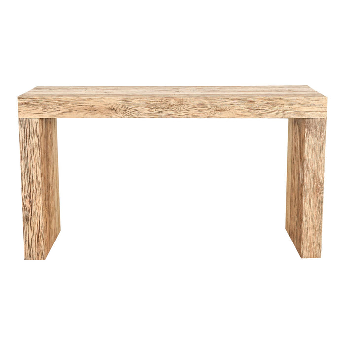 Evander - Console Table Aged Oak - Light Brown