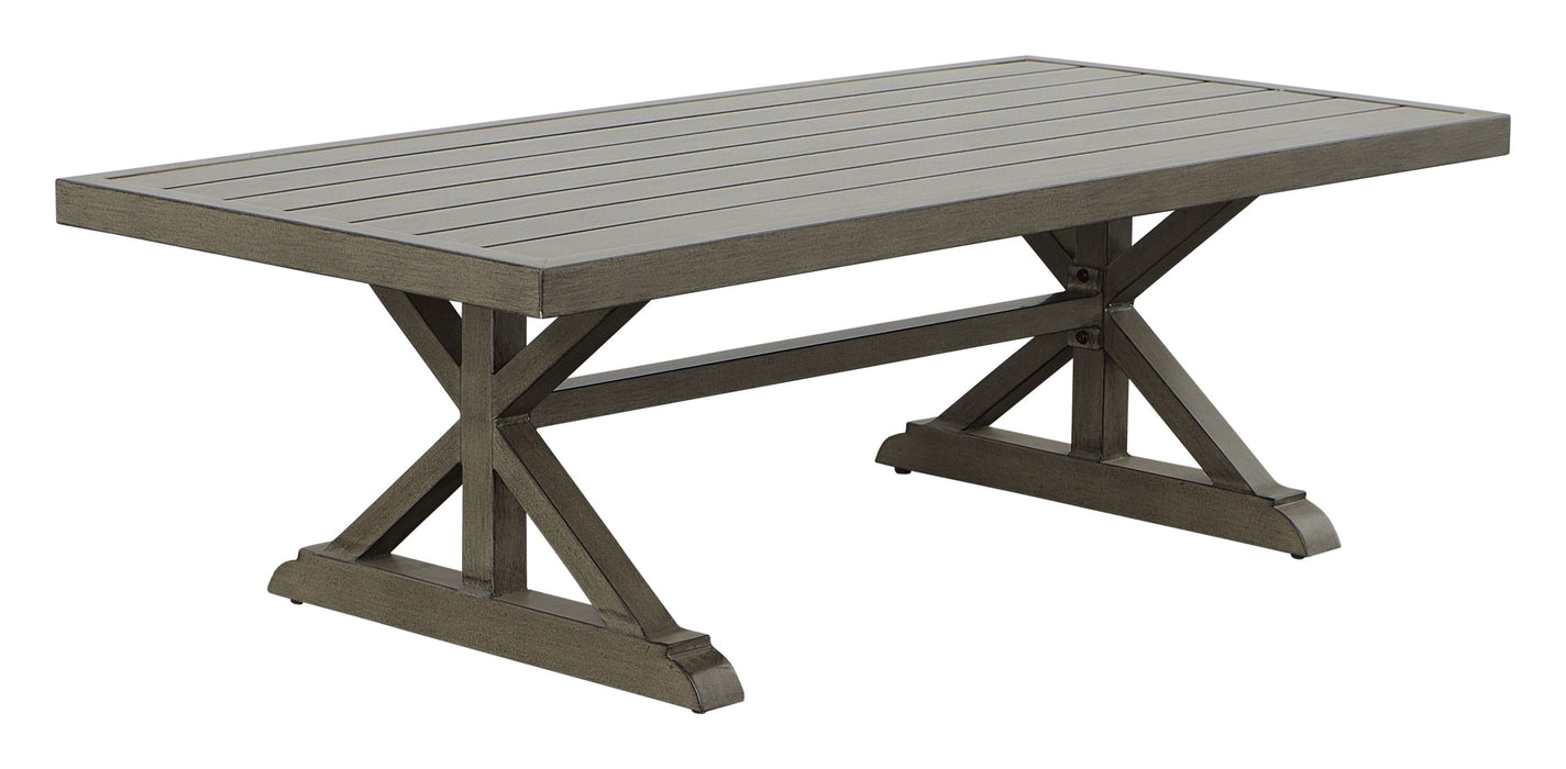 Jones - Outdoor Aluminum Coffee Table - Brown