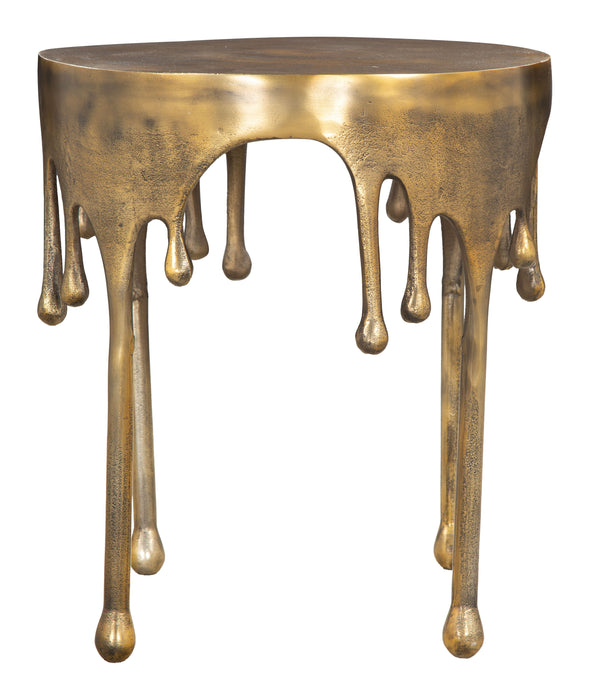 Drip - Side Table - Antique Brass