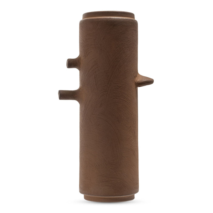 Ezra - 12" Vase - Dark Brown