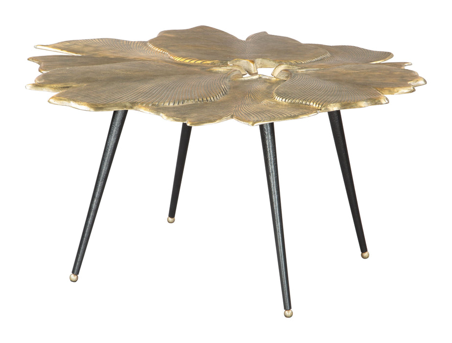 Gingko - Coffee Table - Antique Brass