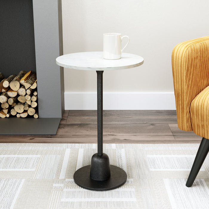 Whammy - Side Table - White / Black