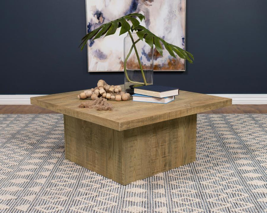 Devar - Square Engineered Wood Coffee Table - Mango