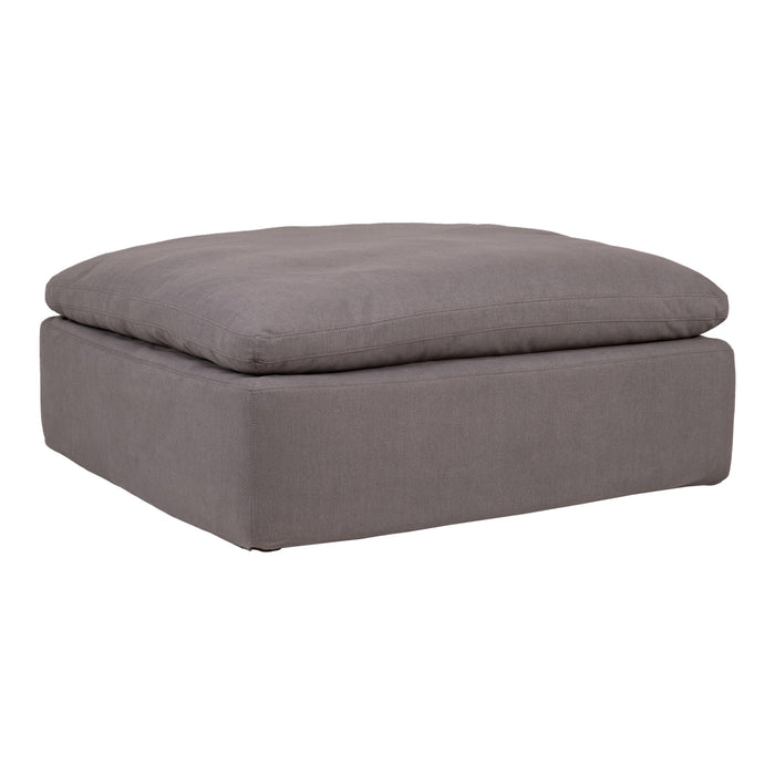 Clay - Ottoman Livesmart Fabric - Light Gray