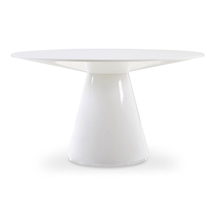 Otago - Round Dining Table - High Gloss White