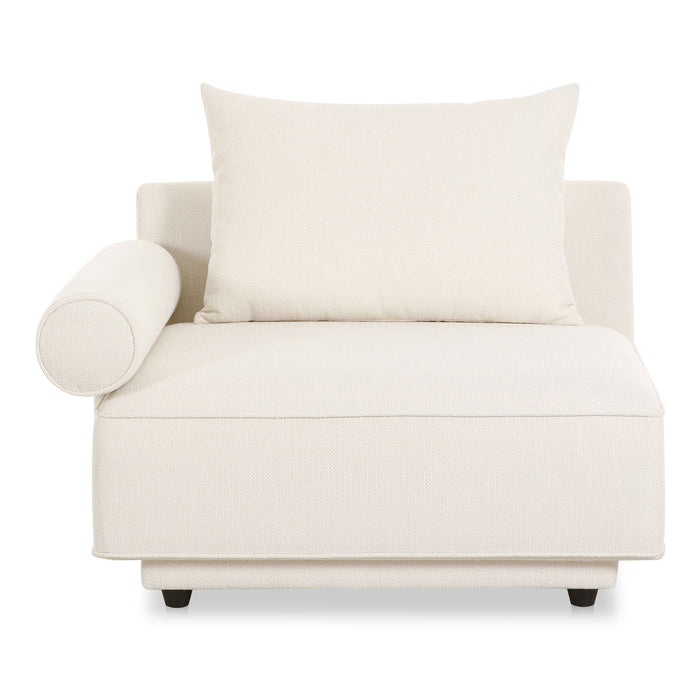 Rosello - Left Arm Facing Chair - White