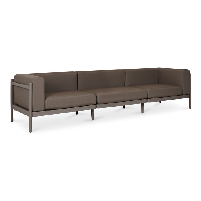 Suri - Outdoor 3-Seat Sofa - Taupe