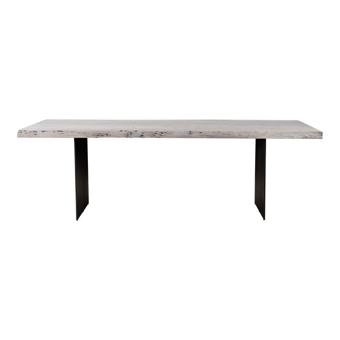 Evans - Dining Table - White - Solid Acacia