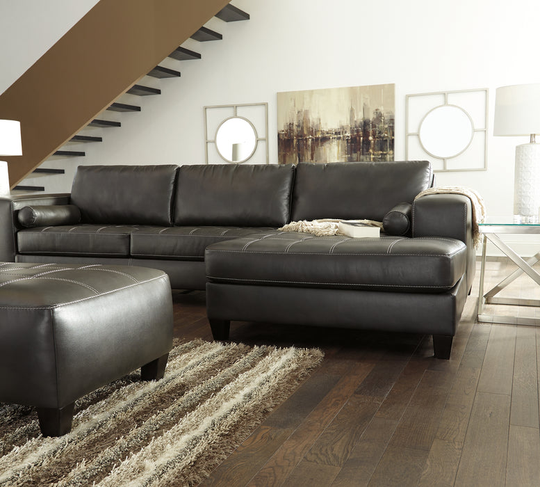 Nokomis 2-Piece Sectional with Ottoman