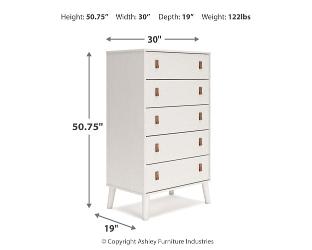 Ashley Express - Aprilyn Twin Panel Bed with Dresser and Chest