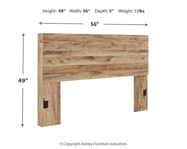 Hyanna Full Panel Headboard with Mirrored Dresser